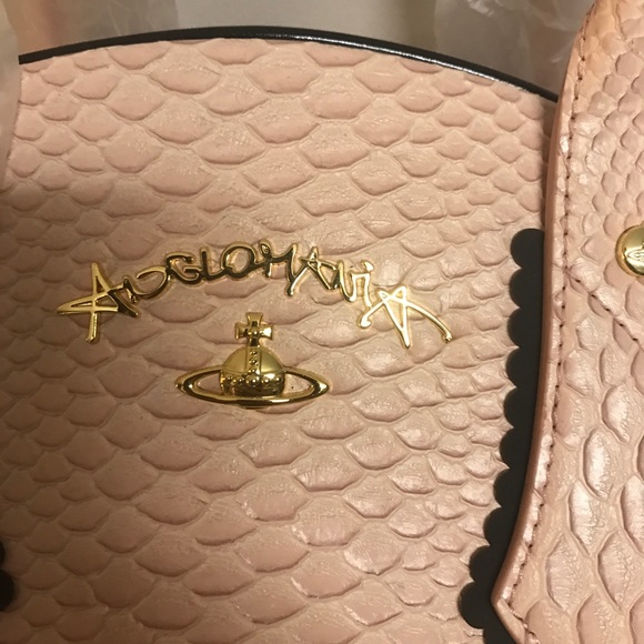 Vivienne Westwood Snake Large Yasmine Pink Bag - Picture 4 of 8